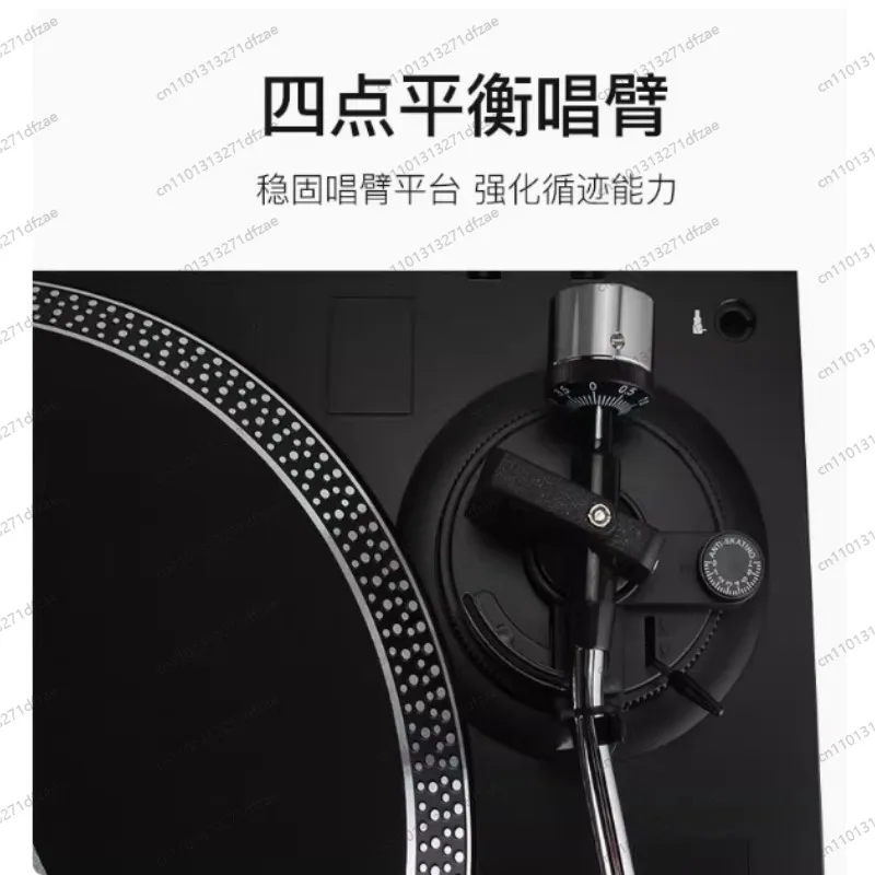 Vinyl Record Player T40 Retro Phonograph Belt Type LP Turntable Player Black Record Player