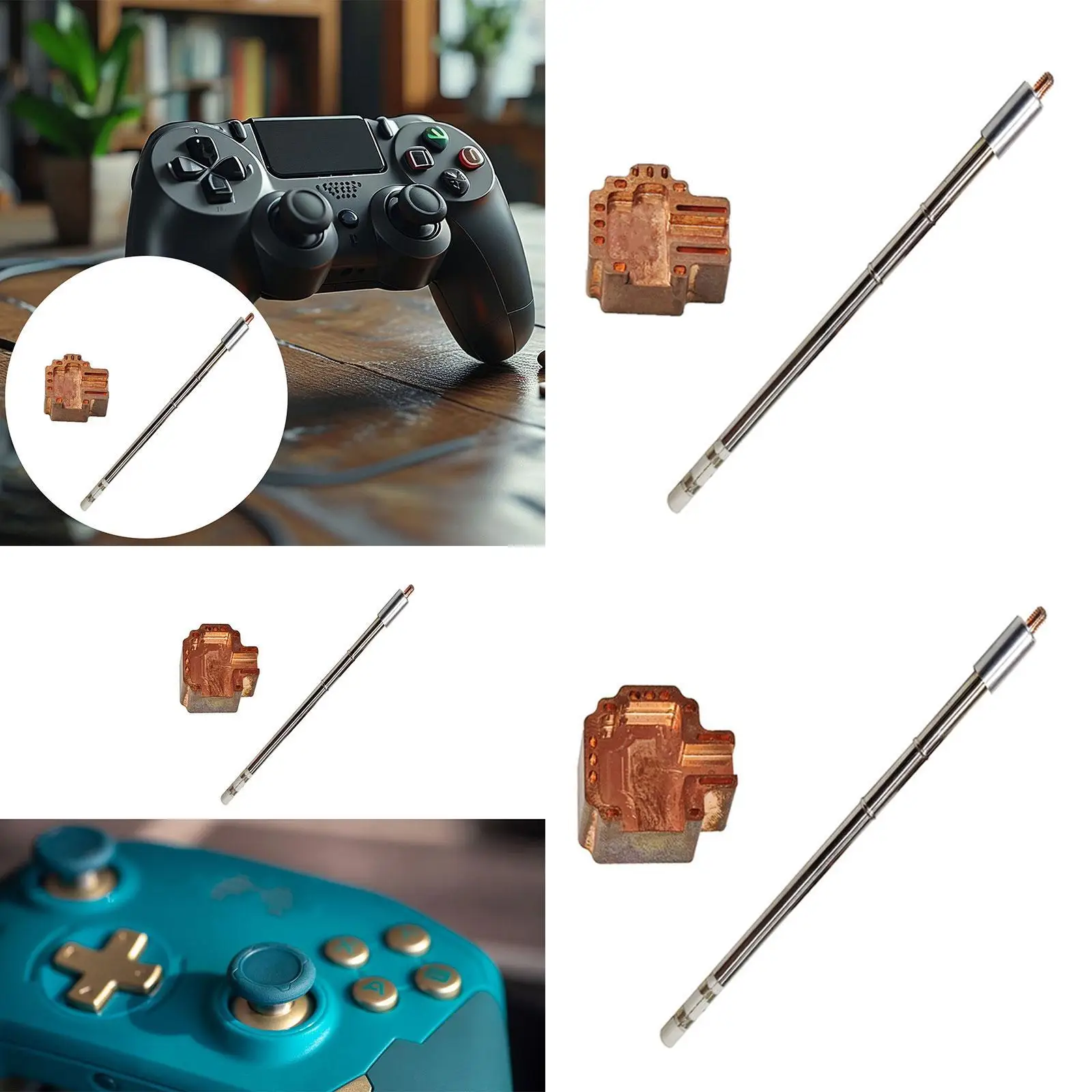 

Soldering Iron Tip Soldering Repair Tools Premium Control Stick Sturdy T12 Heating Core for Switch Pro Controller PS5 PS4