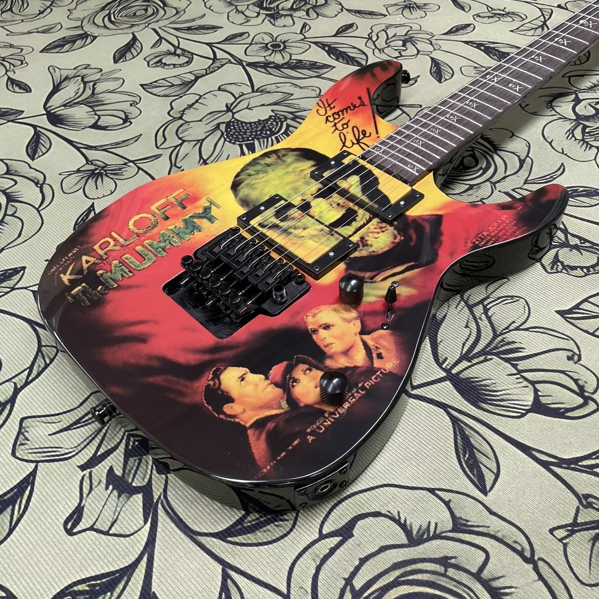 6-string electric guitar, rosewood fingerboard smooth fret guitars, beginner to intermediate transition electric guitarra view 3