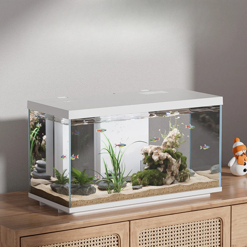 

Landscaping Filtration Fish Tank Corporation Desktop Aquatic Pet Supplies Loop Light Fish Tank Cobble Aquarium Pour Aquarium