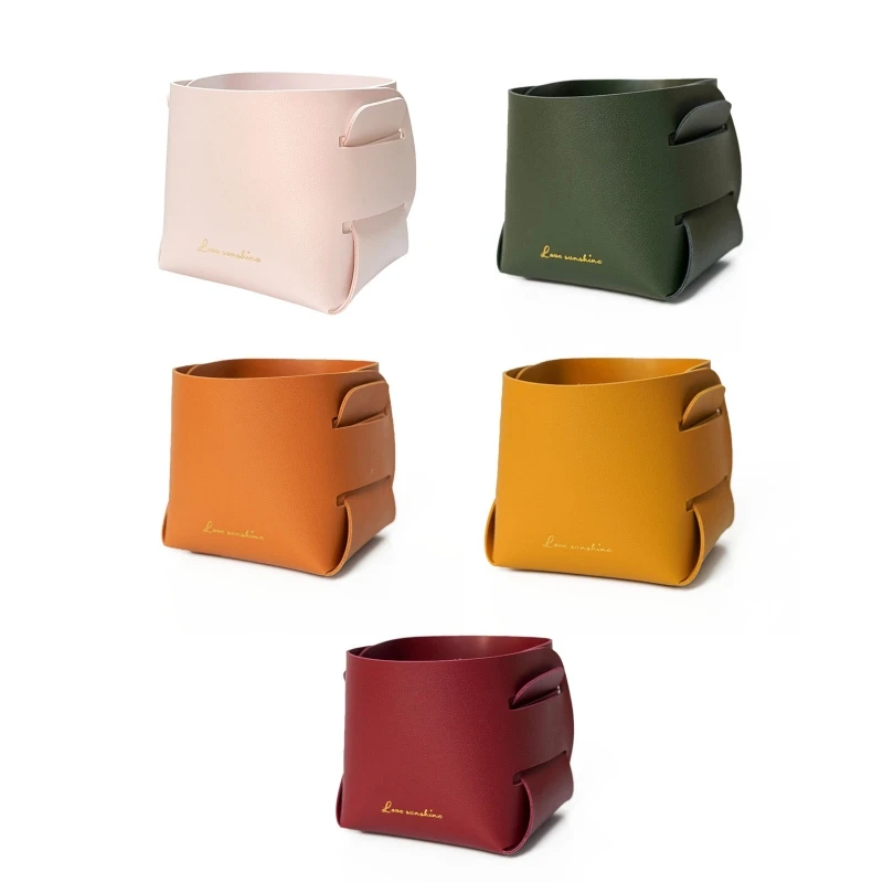 

Y166 для креативной простой кожаной корзины для хранения для спальни, столешницы, гостиной Po