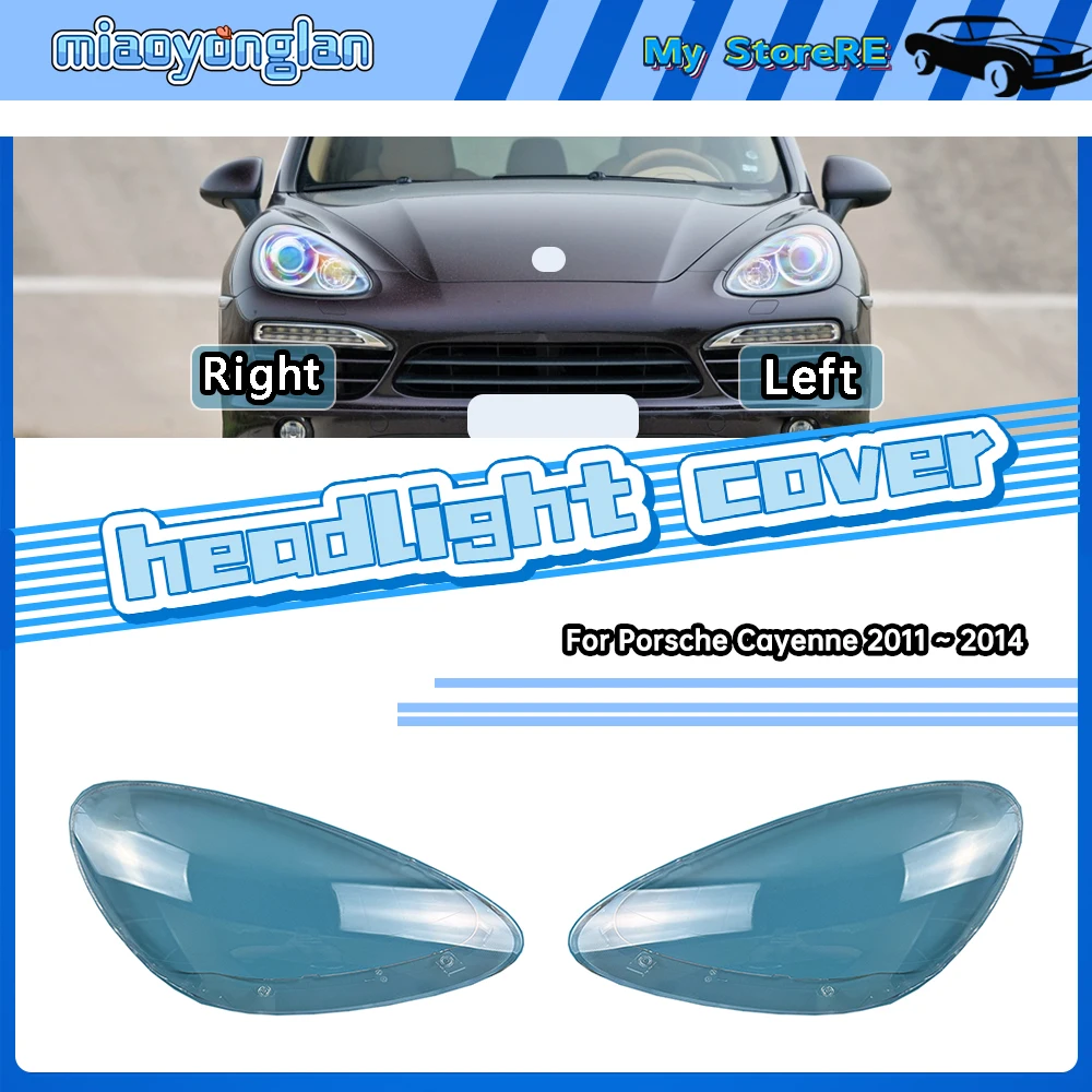 

For Porsche Cayenne 2011 2012 2013 2014 Car Accessories Headlamp Transparent Cover Lampshade Headlight Shell Lens Plexiglass