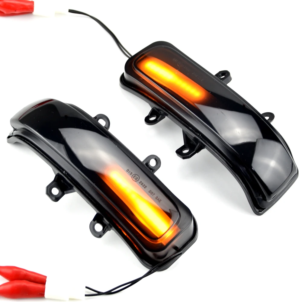 2x Side Mirror LED Dynamic Turn Signal Light Sequential For Toyota RAV4 Highlander 4Runner Sienna Fortuner Rush Alphard Vellfire