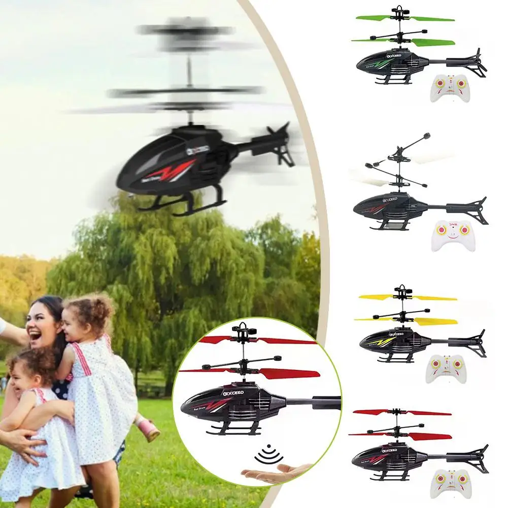 Remote Control Helicopter 2 Channel RC Helicopter Toys for Kids Flying Toys Infraed Induction Suspension Aircraft Charging Gifts