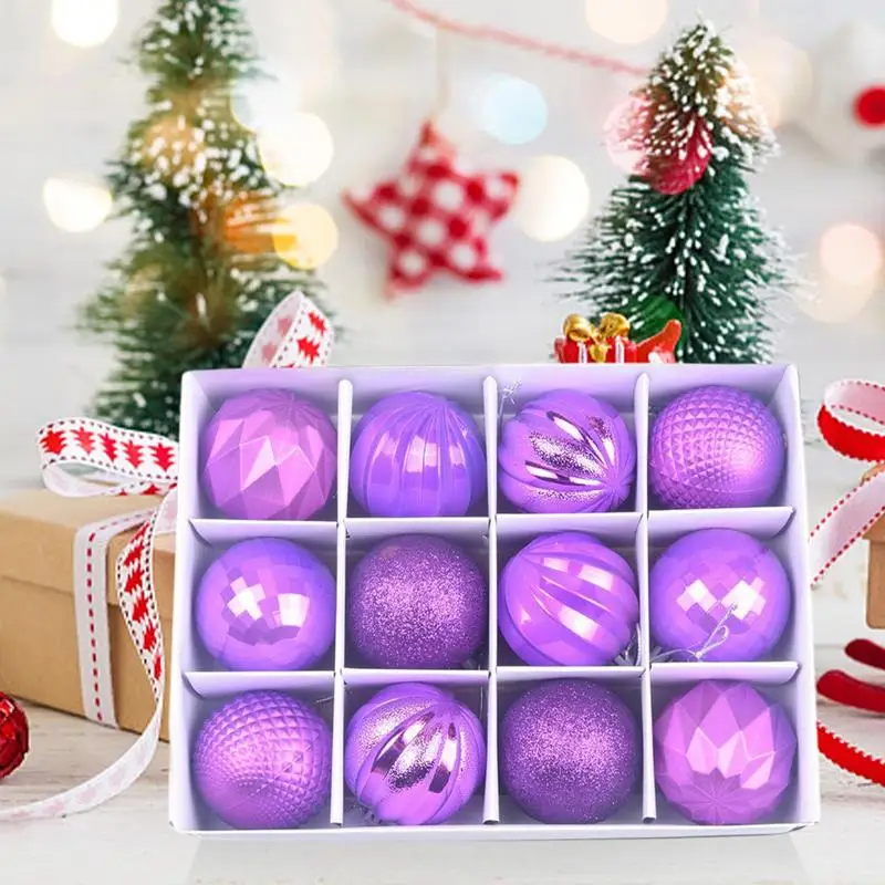 Christmas Ball Decorations 12X Special Shaped Christmas Ball Irregular Deluxe Ball Set In Display Box For Christmas Tree