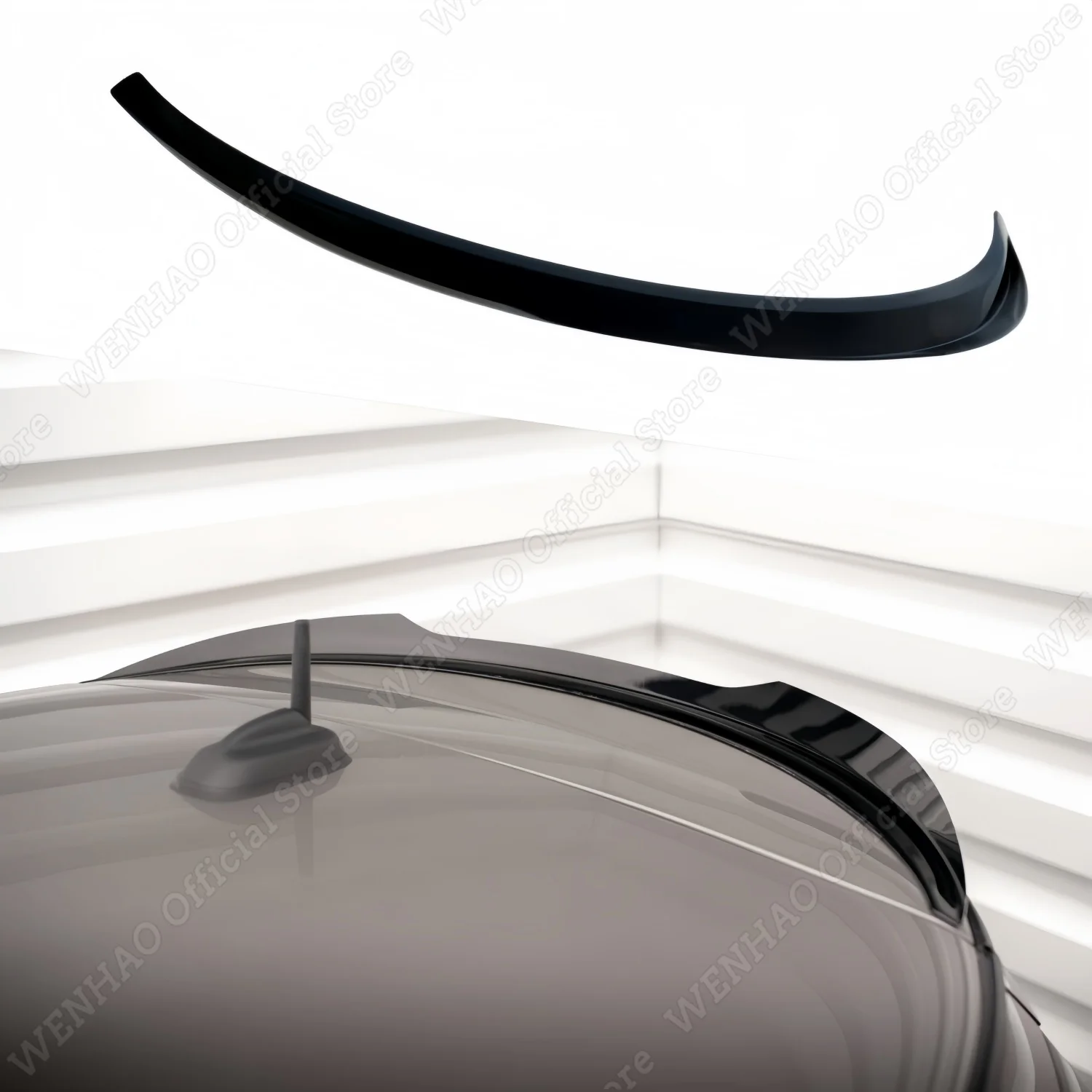 Maxton Style Car Rear Spoiler Spliter For Mini Cooper S F56 Facelift  2022-2025 Trunk Roof Caps Tail Wings Cover Trim Body Kits