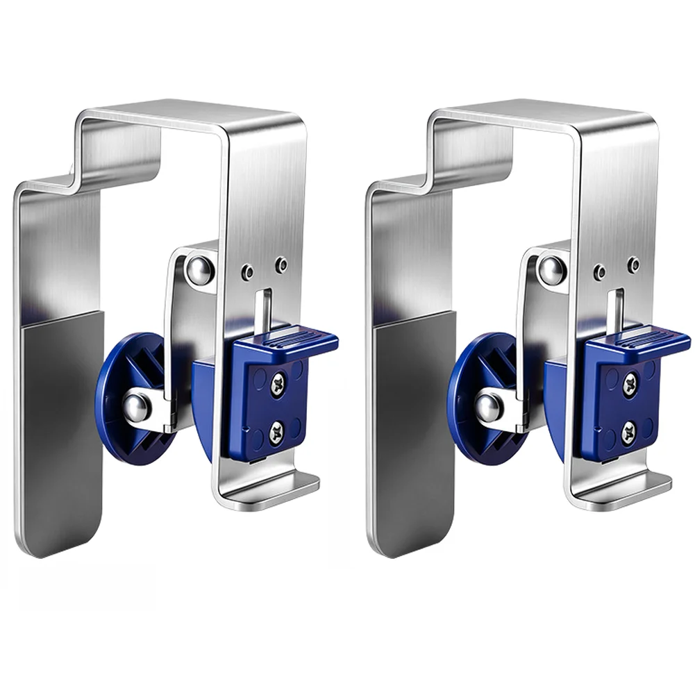 Drawer Slide Clamp Made of Stainless Steel for Tool-Free Installation with Silicone Pads for 30/38mm Thick Panels
