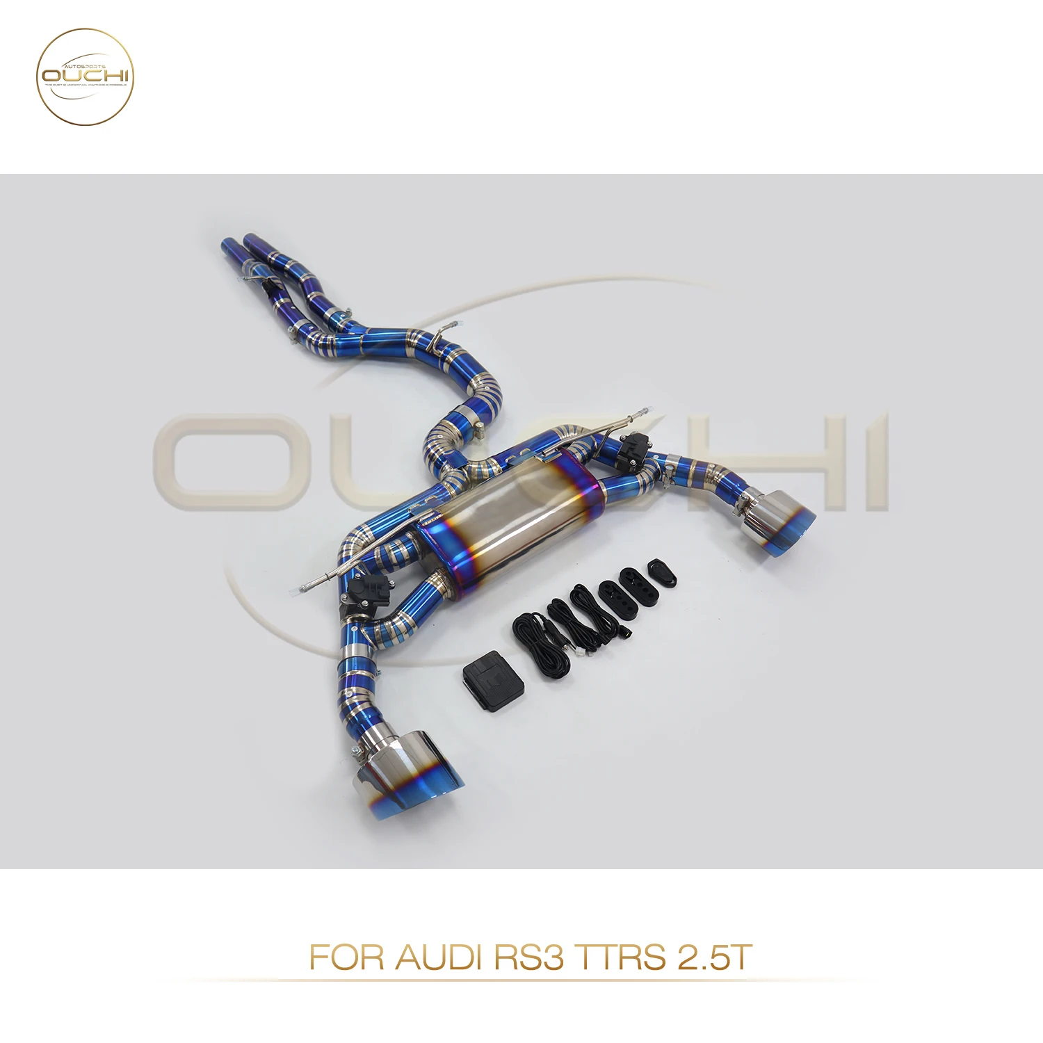 

Full Ti Catback Exhaust with Valvetronic for Audi RS3 TTRS 2.5T Stainless Steel Remote Controlled Exhaust Valve System