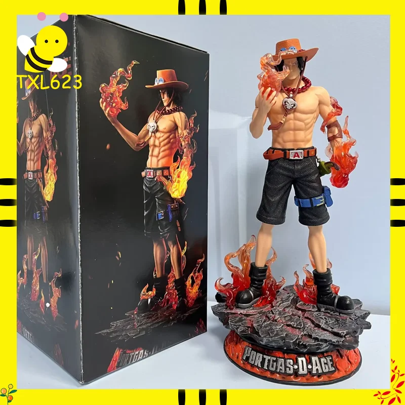 

One Piece 70cm 1/3 Ace Gk Fantasy Third Anniversary Super Huge Collectible Anime Figure Trendy Decoration Christmas Gift