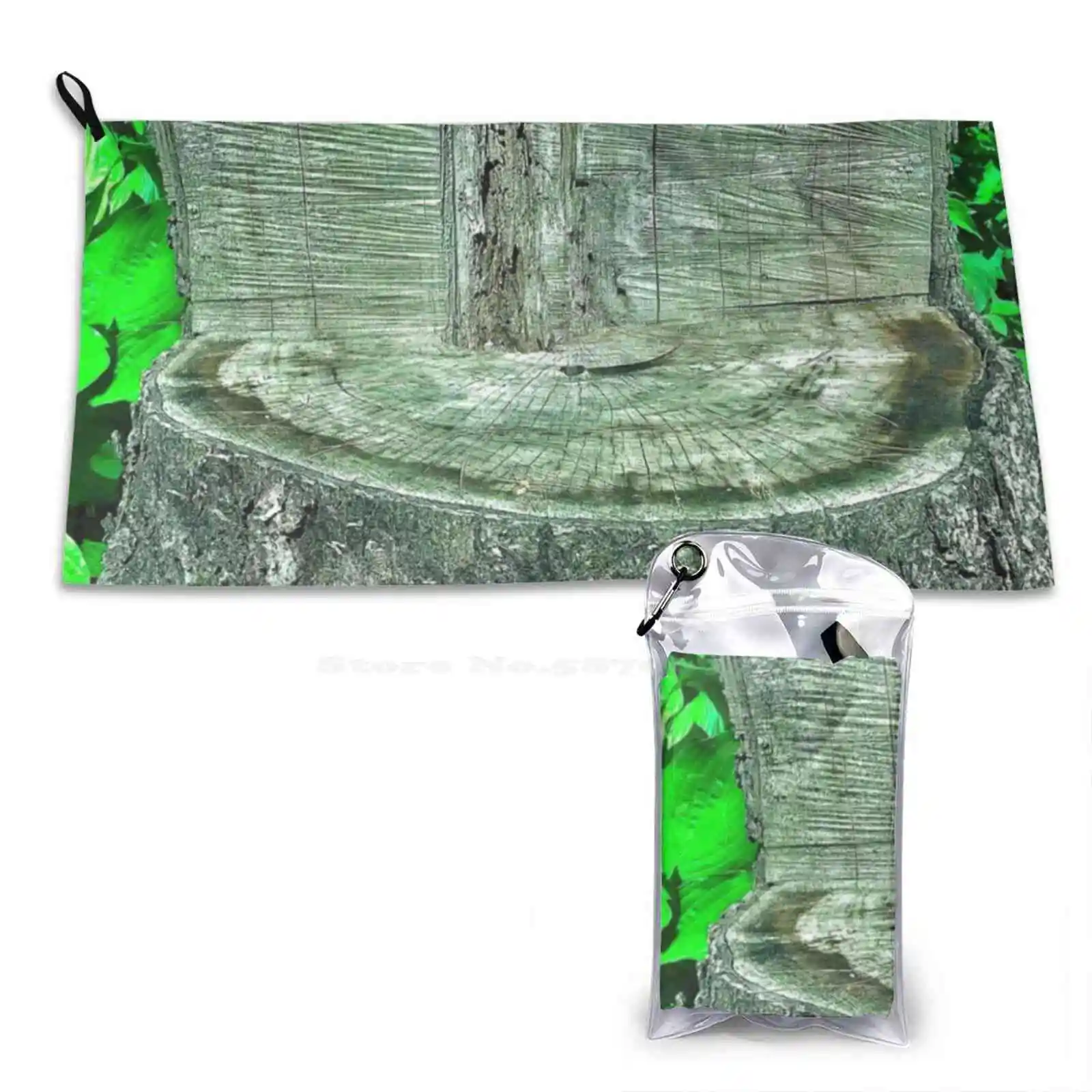 Tree 3D Print Pattern Soft Towel Tree Garden Nature Wood Lumber Paper Brown Maple Cherry Forest Earth Sustain Day Travel Pine