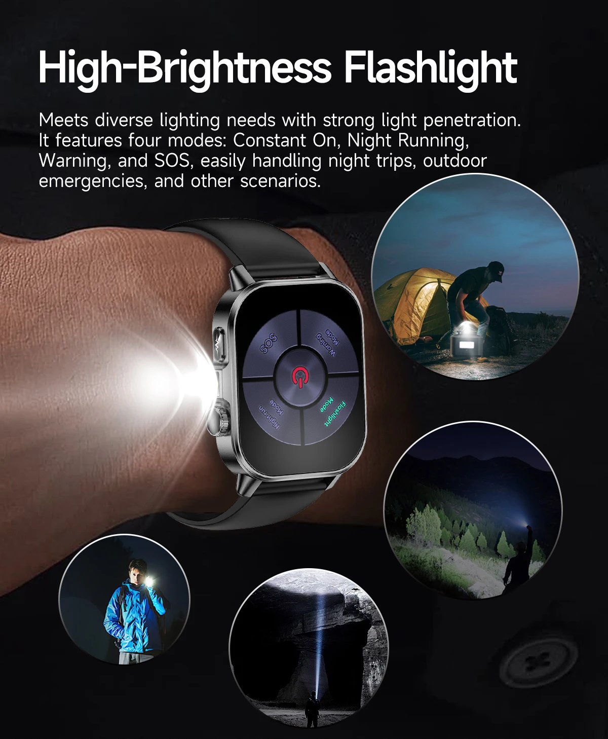 Neue Professionelle Gesundheits-Smartwatch Blutdruckmessung 2,01" AMOLED-Bildschirm Harnsäure Blutfette Taschenlampe Pflege-Smartwatch für Frauen – Detail 19