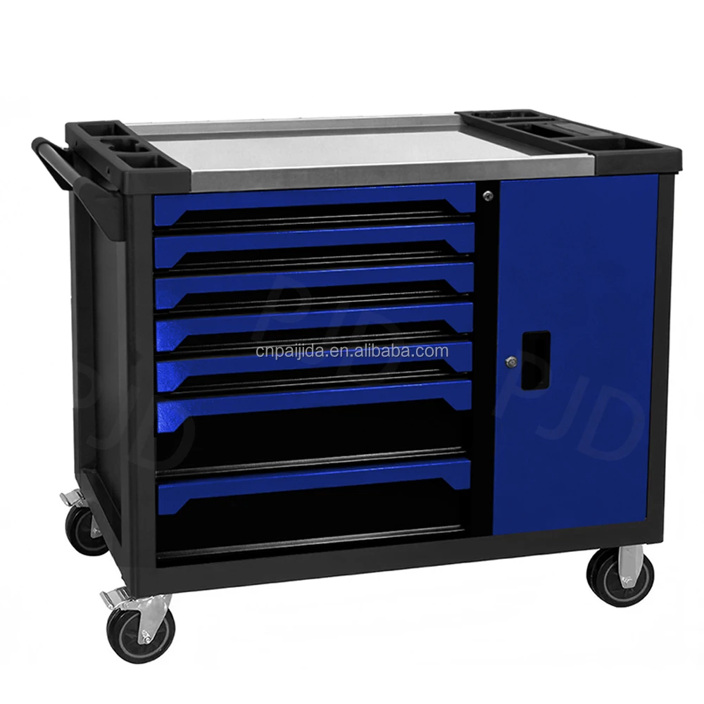 

Garage Rolling Lockable Metal Cabinet 5-Drawer OEM/ODM Option 300kg Load Capacity Modern Design Mobile Utility Cart Keyed