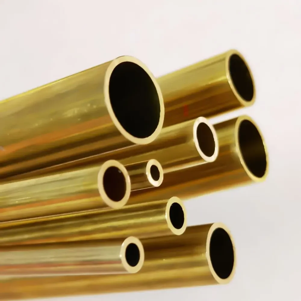 Brass tube OD16-38mm length300 500mm Round Brass alloy Pipe Straight Large outer  diameter  precise thickness0.4-3