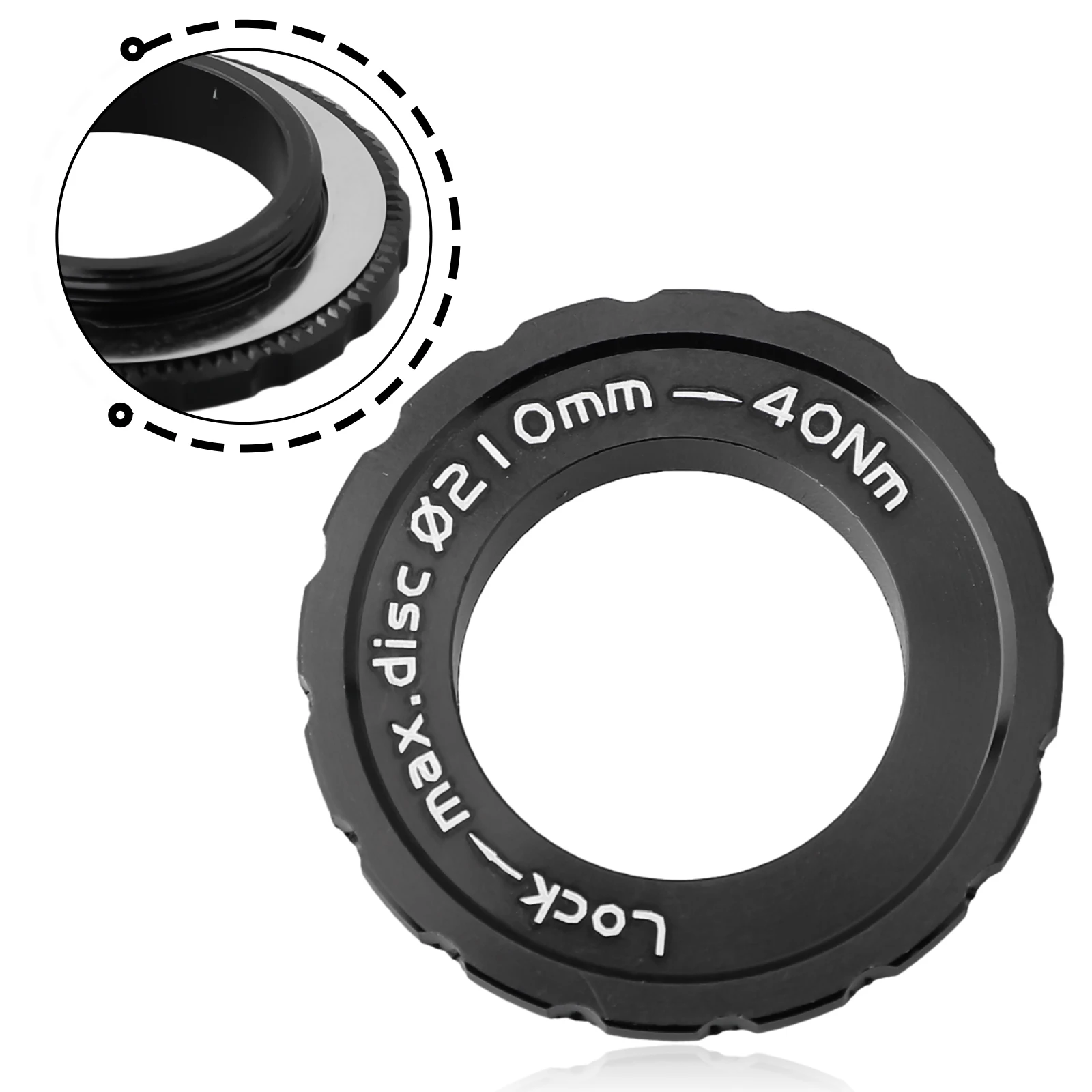 Bike Middle Lock Disc Cover Aluminum Alloy Locking Disc Brake Hub Lock Rings For 9mm 12mm 15mm Axle Center Disc Accessories