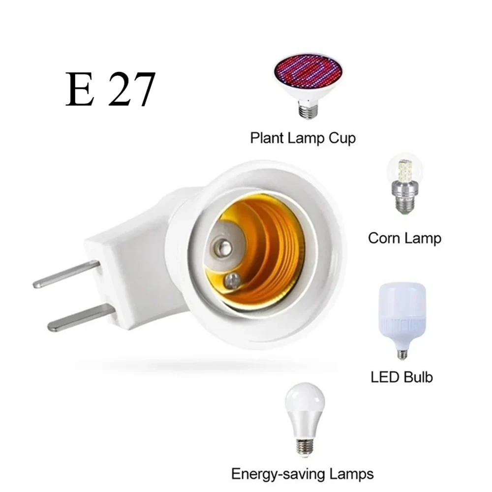 E27 elbulbo ช่องเสียบสวิตช์ไฟ LED, EU, US, ปลั๊กซ็อกเก็ตประหยัดพลังงานโคมไฟโต๊ะ LED, สวิทช์, ฐาน LED แบบพกพาที่วางโคมไฟ