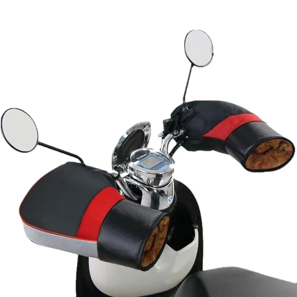 Motorcycle Handlebars Warm Hands Scarves Thickened Waterproof Winter Warm Gloves Bicycle Scooters Bike Hand Scarves Handle Muff