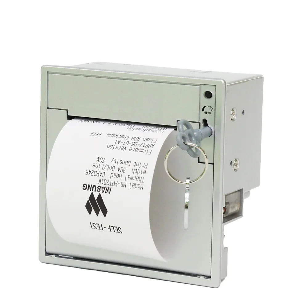 MS-FPT201K 58mm Mini Panel Thermal Printer Embed Printer with Cutter Ticket Print for Security Equipment