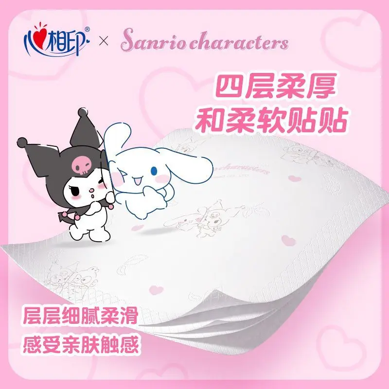 Kawaii Sanrio Handkerchief Paper Kuromi Travel Portable Small Pack Napkins Cute Cartoon Anime Printing Facial Tissue 48 Packs