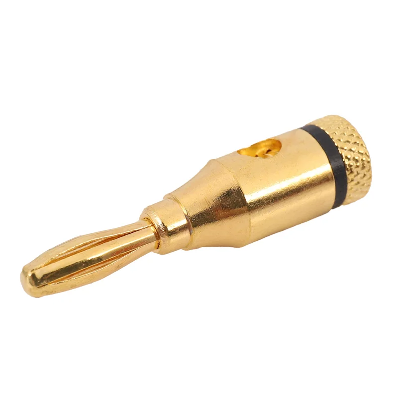 

【Sleek Design】21 Pairs, Open Screw Banana Plugs For Speaker Cable