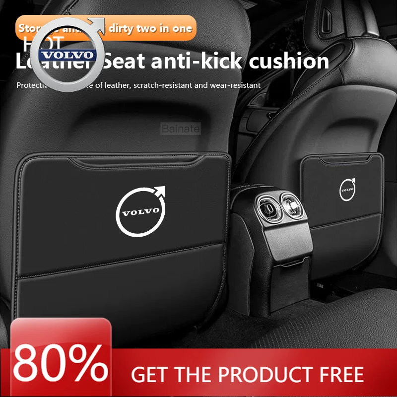 

2026 Hot For VOLVO For Volvo XC40 XC60 XC70 XC90 S60 S90 V40 V60 V90 EX30 EX90 2025 Car Seat Back Protection Anti-Kick Pad Rear