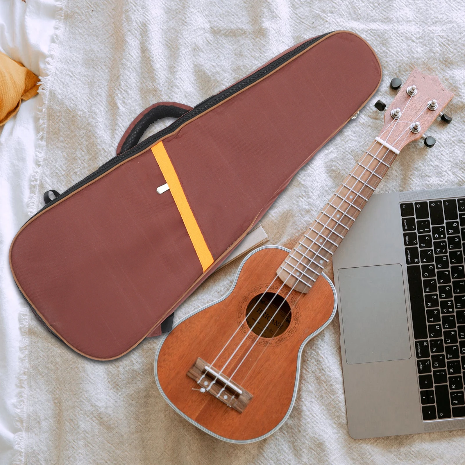 

Ukulele Bag Carrying Bags Drum Stick Storage Padded for 10t Sponge Case Portable