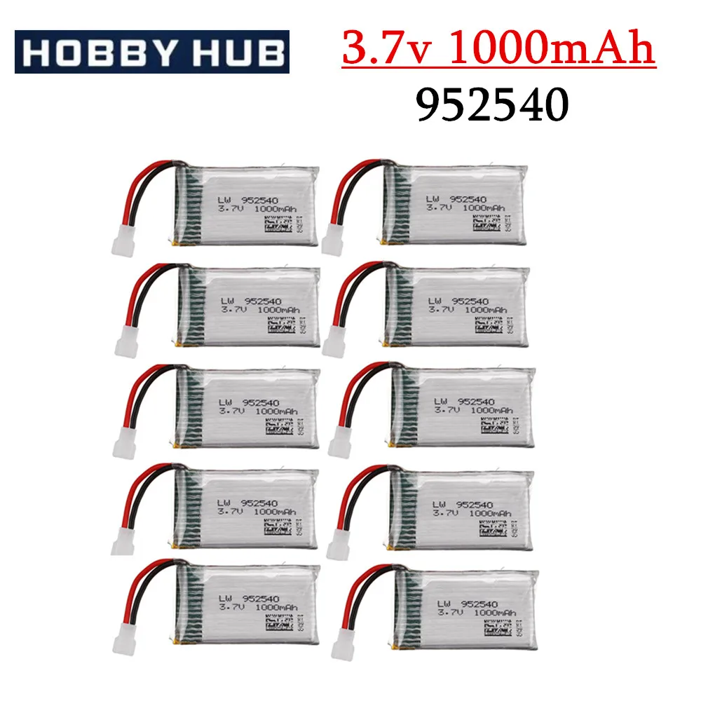 3.7V 1000mAh 25c Lipo Battery 952540 For Syma X5 X5C X5C-1 X5S X5SW X5SC V931 H5C CX-30 CX-30W RC Quadcopter Spare Parts