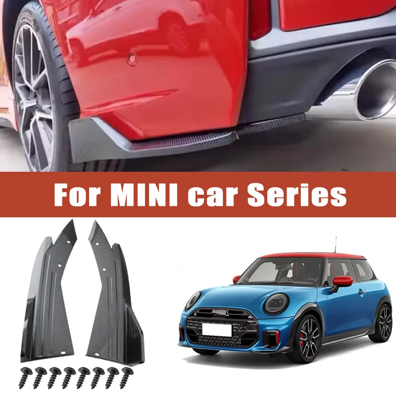 

2pcs Rear Bumper Spoiler Lip Splitter Diffuser Anti-Crash Winglet Car Mod For MINI Cooper One Clubman Countryman Cabrio JCW
