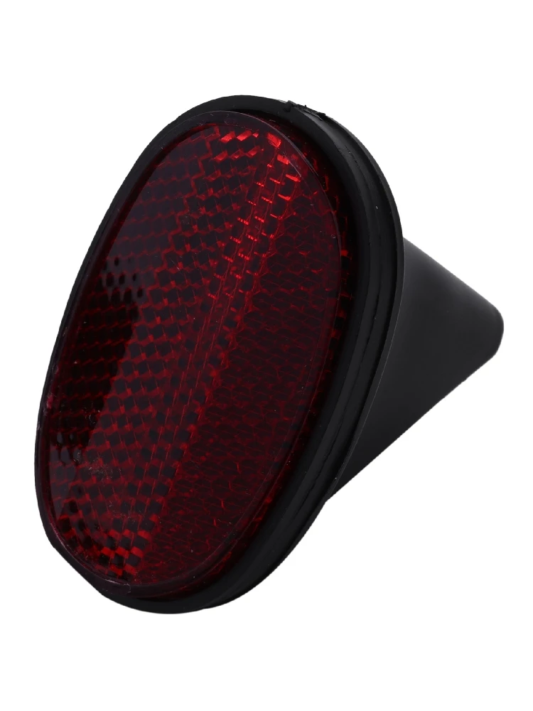 AliExpress NONE 1 pcs Bicycle Rear Tail Reflector Mudguard Oval Warnning Red black