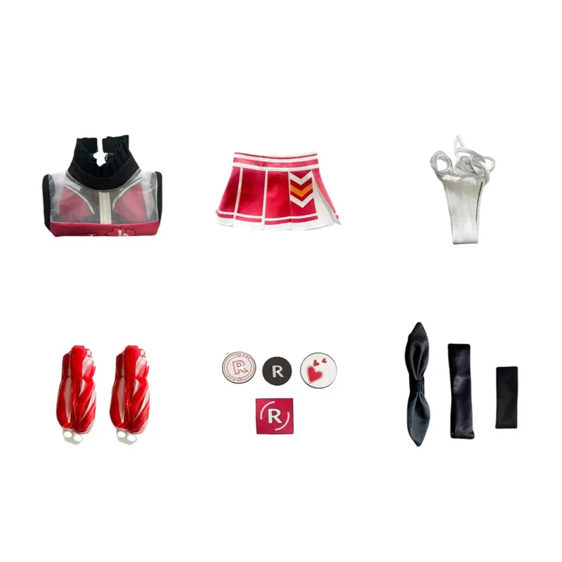 Gioco NIKKE: La Dea della Vittoria Amanda Bay Costume Cosplay Cheerleader Outfit Top Gonna Parrucca Donna Vestito di Carnevale Sexy if;3