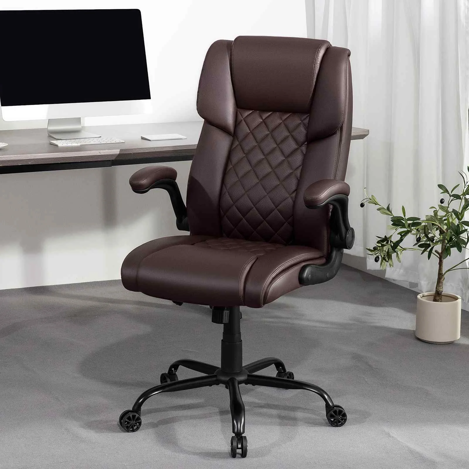 Ergonomic with Slide Seat Mesh Seat Adjustable Lumbar Support Angle and Height Adjustable Home Office Chair