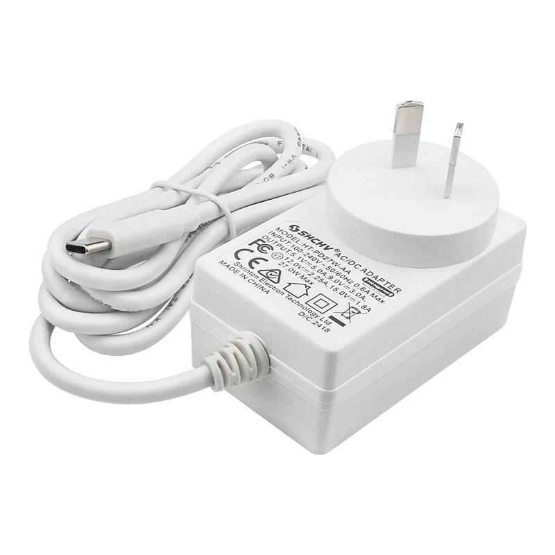 Raspberry Pi 5 Power Supply PD 27W 5.1V 5A AU Plug for Australia New Zealand Power Adapter