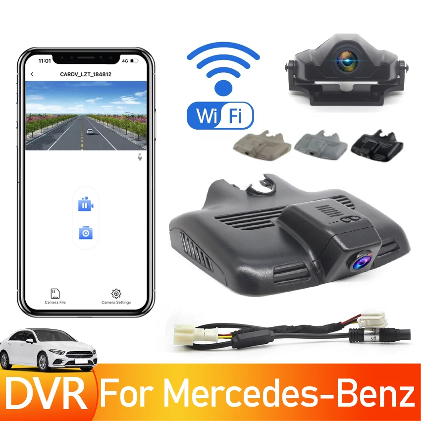 

4K Car Dvr WIFI Dash Cam For Mercedes Benz C Class 200d 220d 250d 250 300 w205 c204 c205 GLC x253 C253 glc43 glc63 c43 c63 15-19