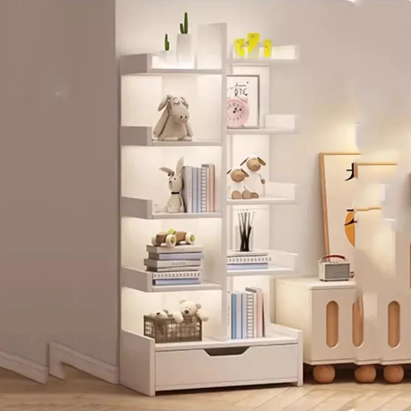 w*-Nordic Wooden Bookcases Magazine Racks Luxury Aesthetic Library Book Shelf Vintage Storage Organizer Trendy Furniture/.