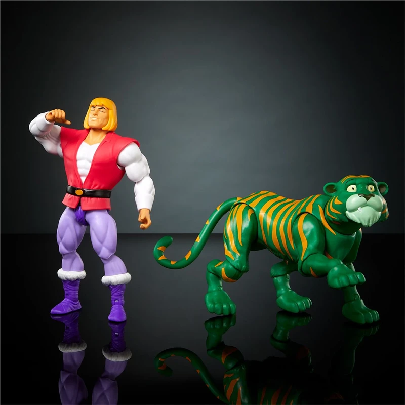 Mattel Prince Adam Cringer Action Figure Set - He Man And the Masters of the Universe Animated Version Collectible PVC Toy
