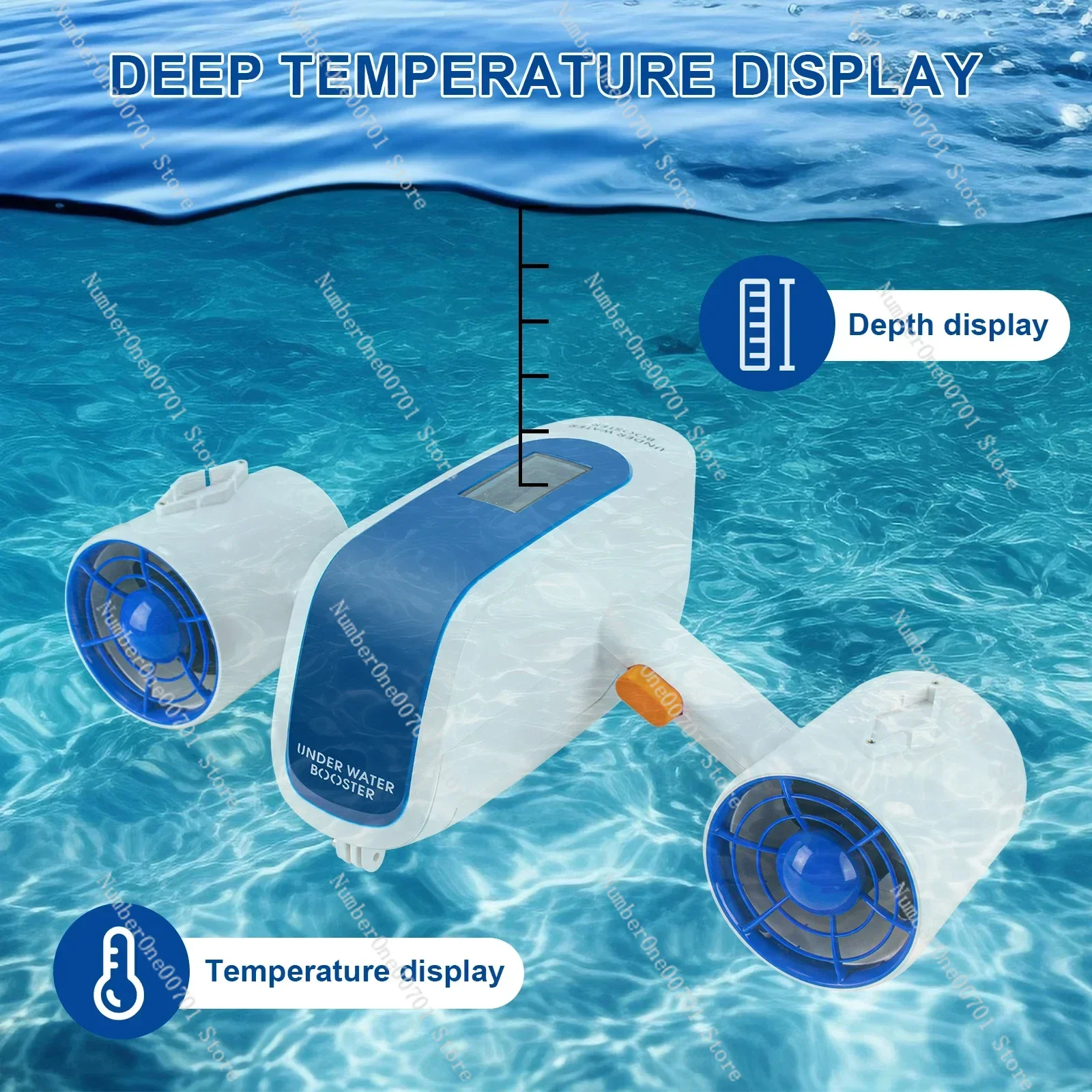 Gran oferta de refuerzo subacuático para patinete marino con velocidad ajustable y soporte Ca mera para buceo profundo, snorkel, piscina