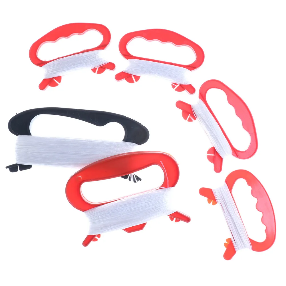 Kids Outdoor Sports White Flying Kite String Line D Shape Winder Board Tool