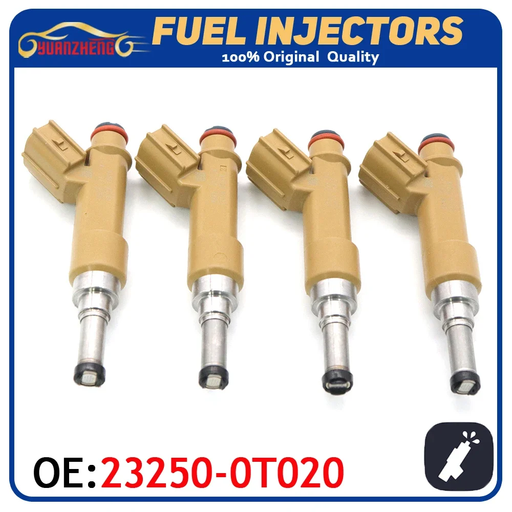 4PCS Car  Fuel Injectors Nozzle 23250-0T020 For Toyota Corolla Matrix Scion xD 1.8L 2009-2012 23250-37010 23209-09140