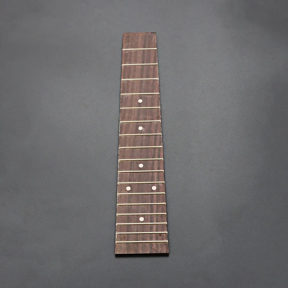 

Ukulele Repair Part Fingerboard Fretboard Accessories Light Brown Strap for Boys