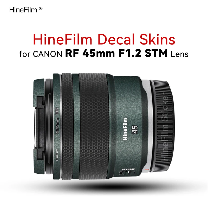 تخصيص الجلد لكانون RF45 f1.2 غطاء للعدسات ملصق 45 1.2 ملصق مائي الجلد لكانون RF 45 مللي متر F1.2 STM حامي التفاف ملصق #1