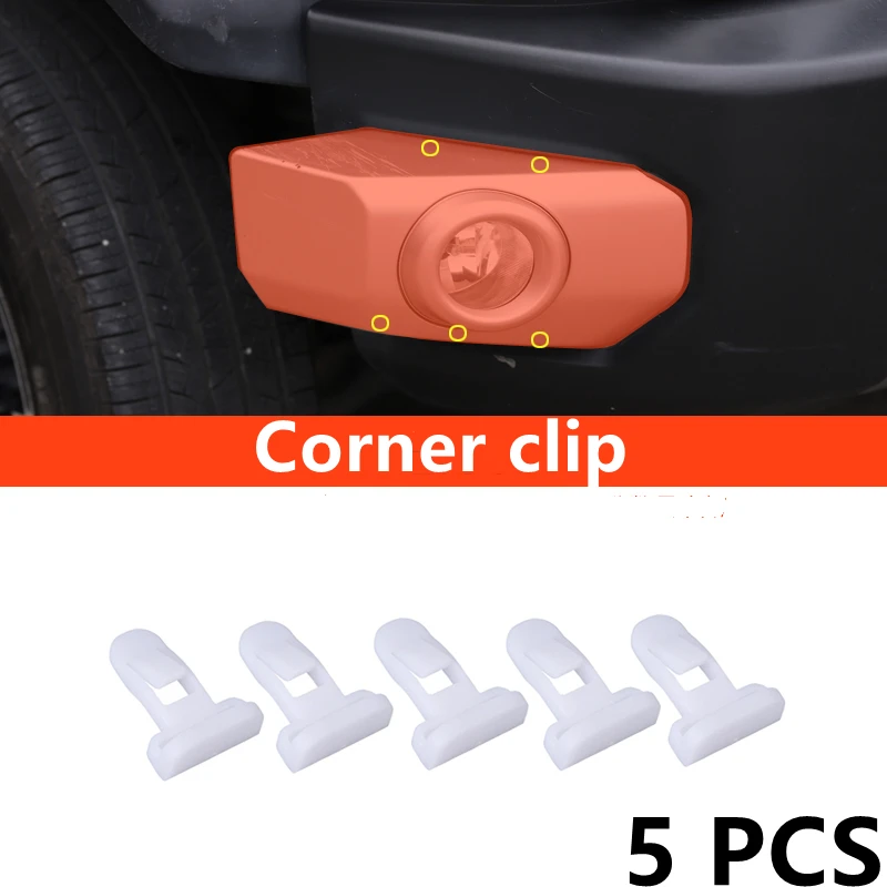 For Toyota FJ Cruiser 2007-2014 Auto Hood Strip Cover Buckle A Pillar Trim Panel Front Rear Corner Plastic Fastener Clip