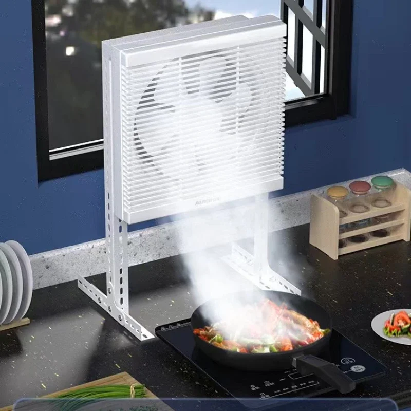 Вытяжной вентилятор для дома и кухни, портативный вертикальный прочный вытяжной вентилятор для барбекю, Бесплатная установка