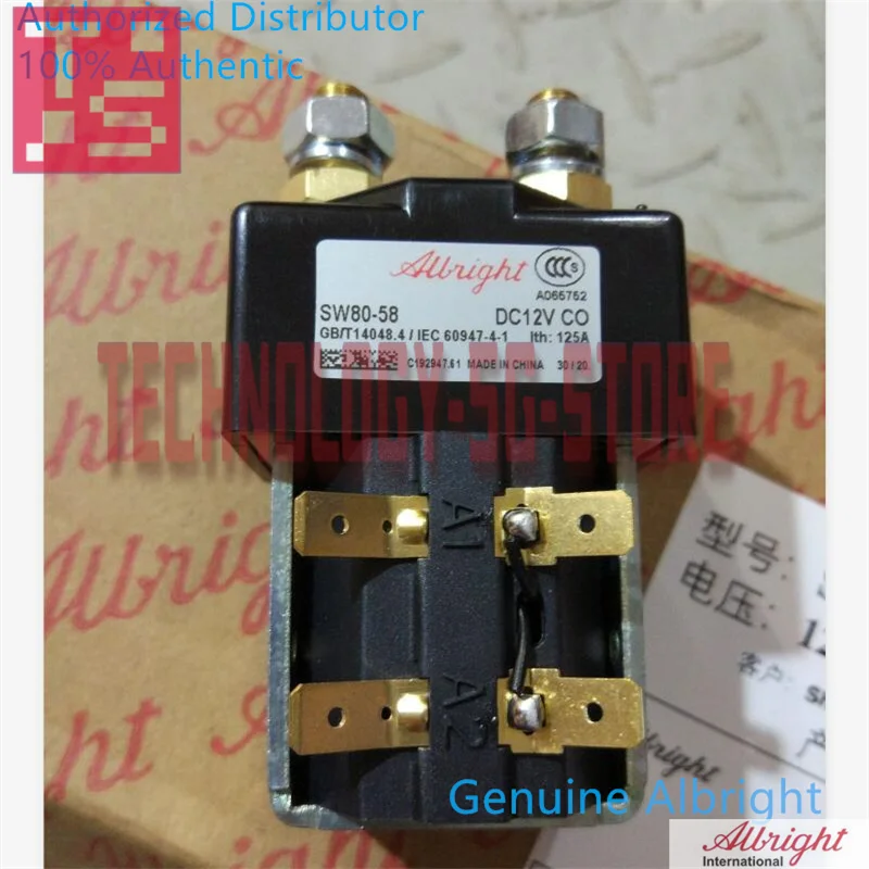 

Genuine Albright SW80 SW80-58 SW80-35 12V Contactor Solenoid Relay,Eelctric Forklift Stacker Pallet Truck Vehicle Golf Cart Part