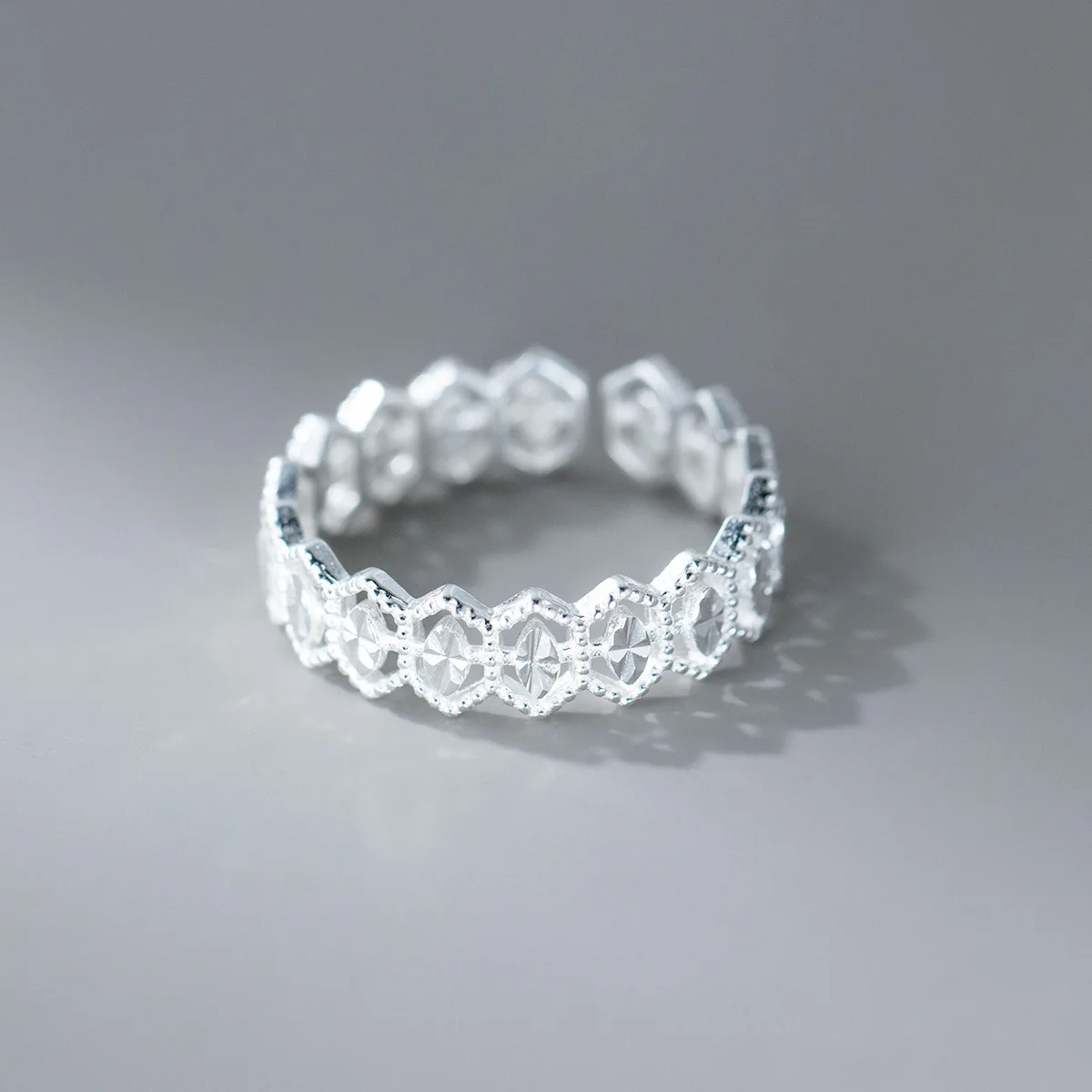 925 Sterling Silver Lace Zircon Women's Rings Wedding Engagement High Quality Jewelry Wholesale Accessories Jewellery Moneys 925