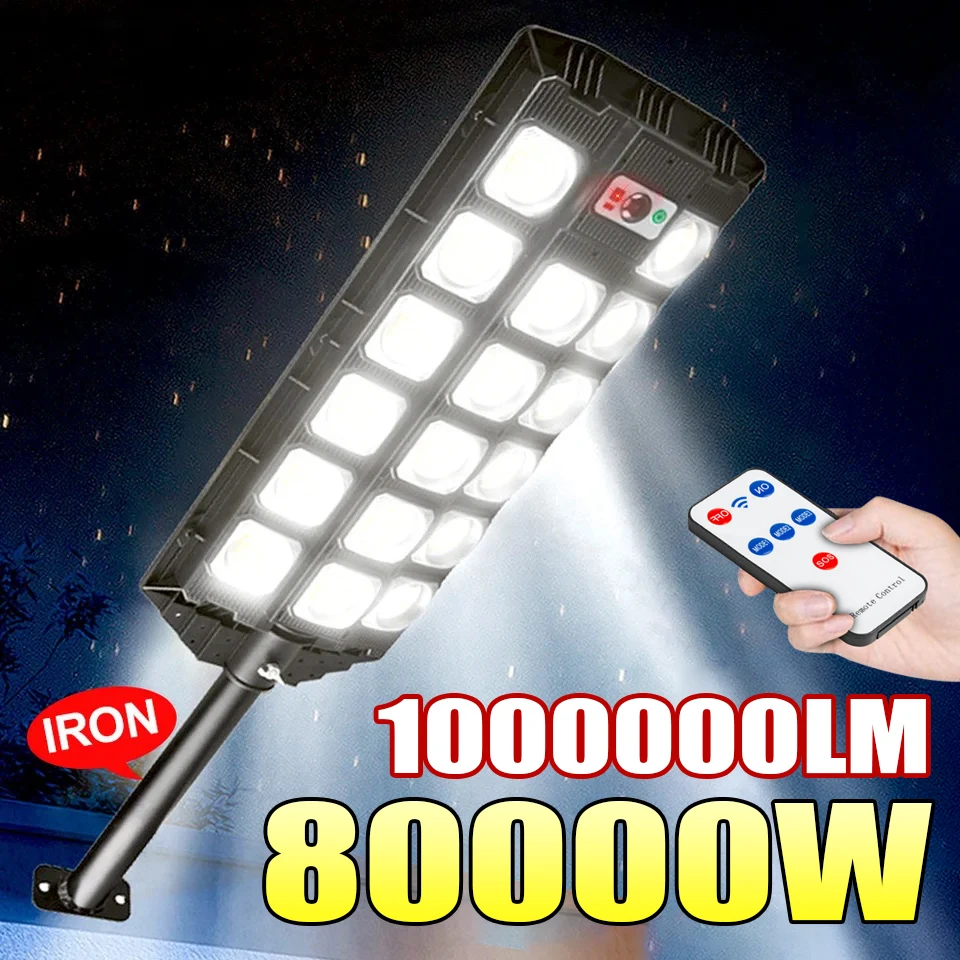 

Super Bright Solar Street Light Outdoor 1426 LED Solar Lamp Motion Sensor Wall Lighting 3 Modes LED Flood Lamp For Garden Street