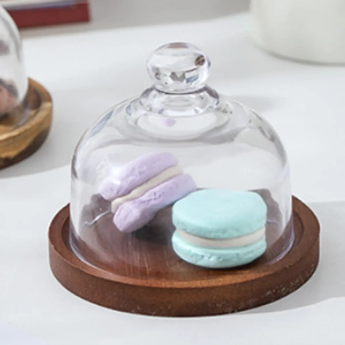 2026 Trend  Glass Food Storage Containers with Wooden Lid Kitchen Snack Fruit Candy Nut Sundries Storage Organizer
