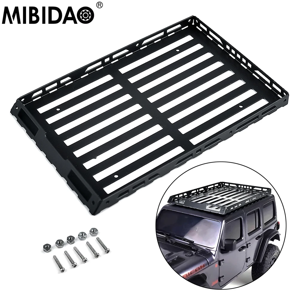 Bagażnik dachowy MIBIDAO do 1/24 Kyosho MINI-Z 4×4 JEEP Wrangler Unlimited Rubicon RC Crawler Car Upgrade Parts