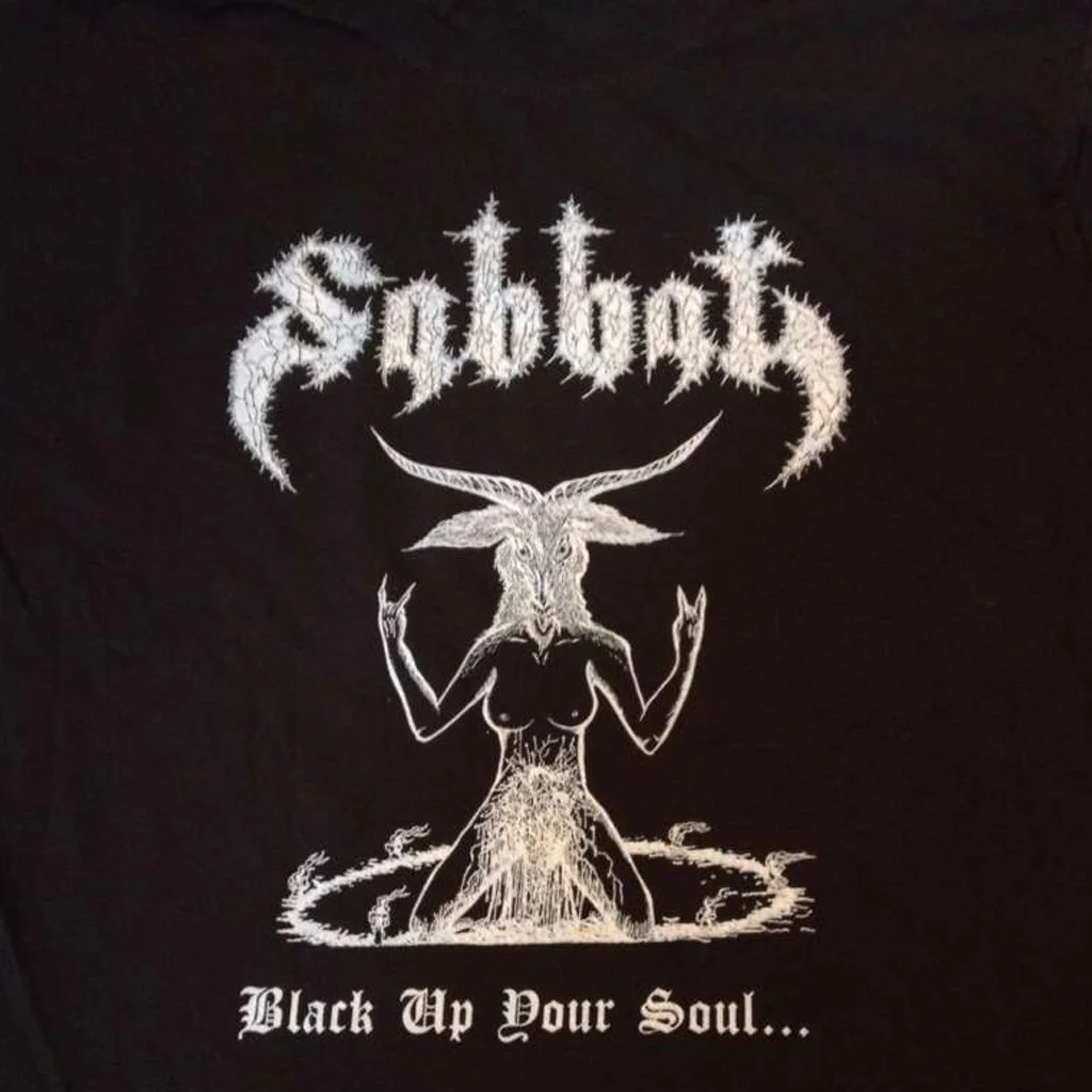 SABBAT Black Up Your Soul T-Shirt Short Sleeve Cotton Black Men S to 5XL BE972