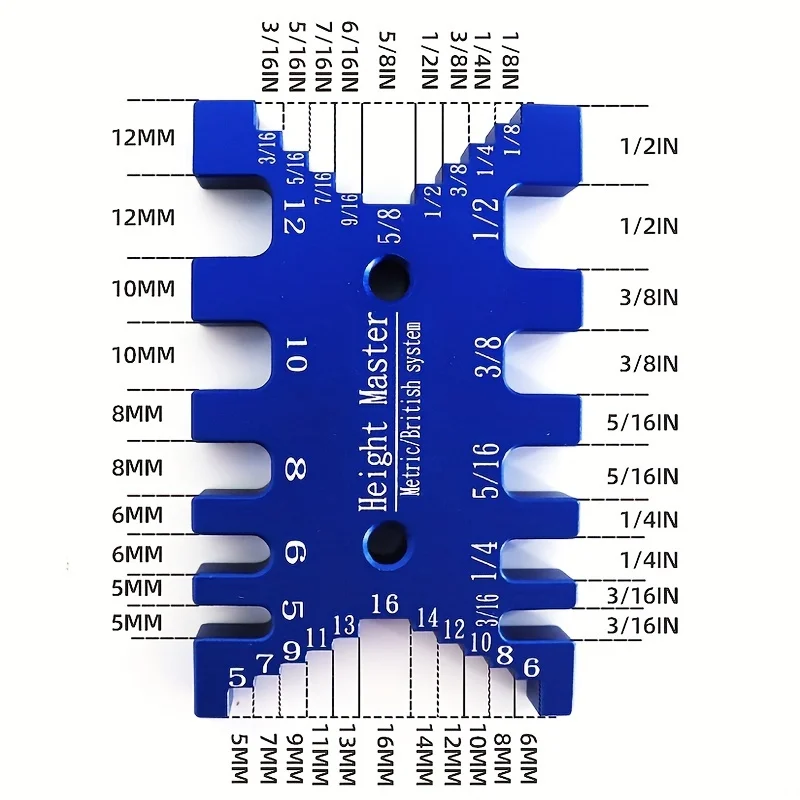 1Pc Tenon Caliper Gauge Aluminum Dovetail Jig High Precision MM/InchSaw Table Machine Gauge Saw Ruler Woodworking Measuring Tool