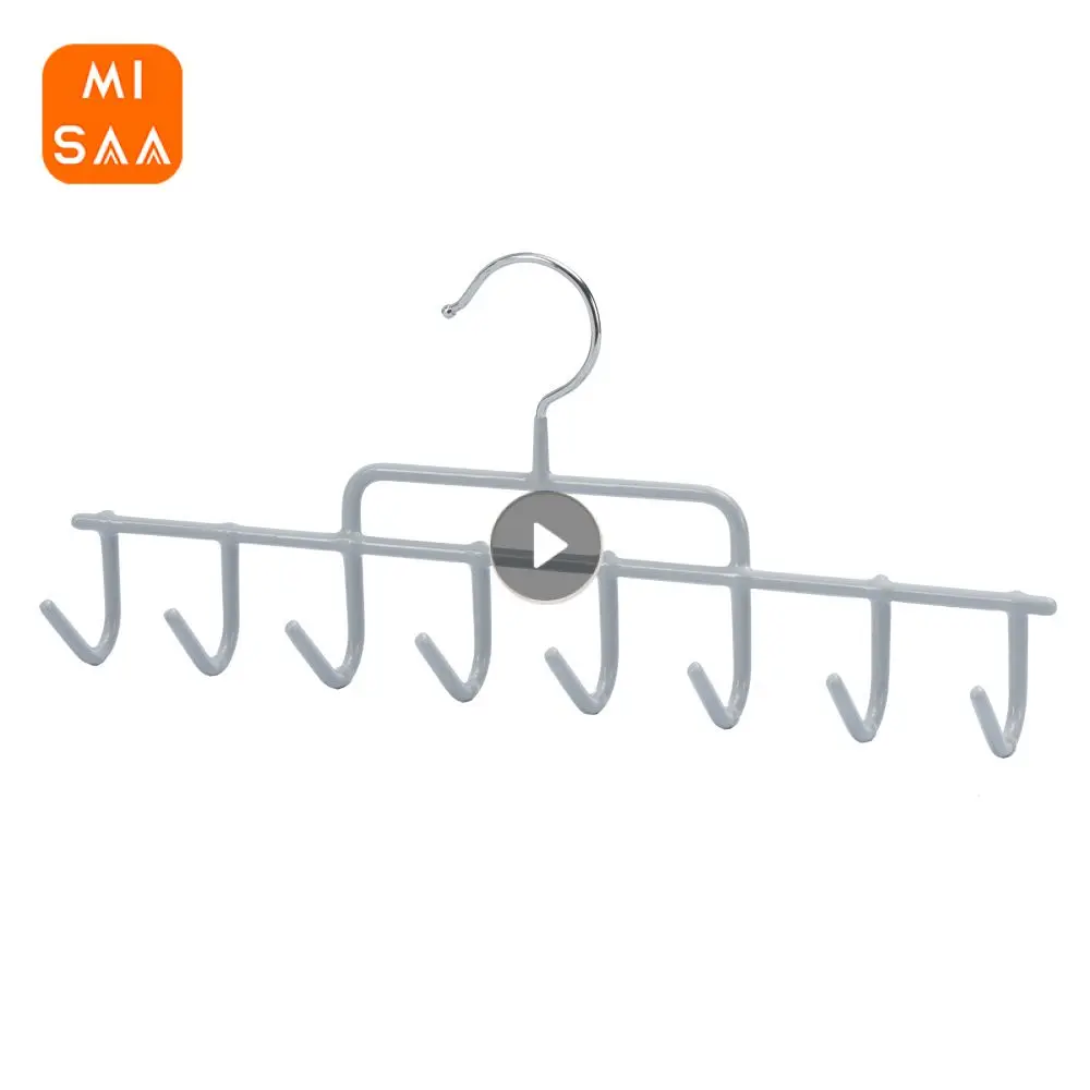 Scarf  Rack Hanger Smooth Plating Surface Strong Load-bearing Capacity Simple Multifunctional Wall Hooks Hat Accessories Iron