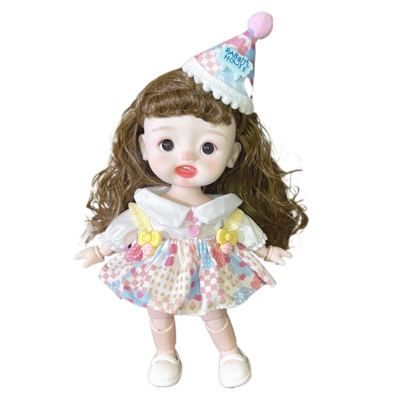 26cm 20 Movable Joints Doll Smiling Face Doll's and Clothes Girls' Birthdays Gift